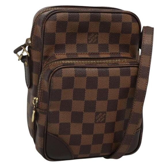 LOUIS VUITTON Damier Ebene Amazon Shoulder Bag Spo N48074 - Picture 1 of 16